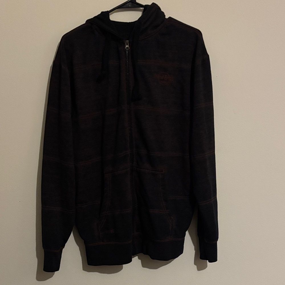 Hard Rock Cafe Las Vegas Hoodie Jacket Size Large